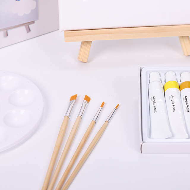 Conjunto inicial de tinta acrílica profissional