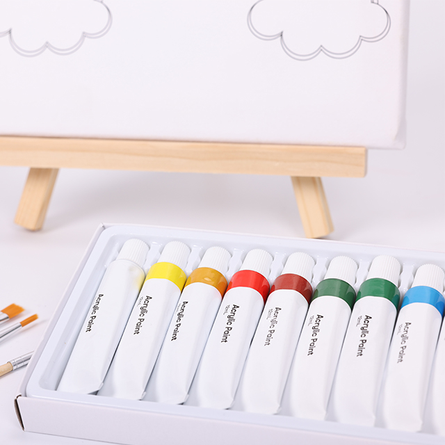 Conjunto inicial de tinta acrílica profissional