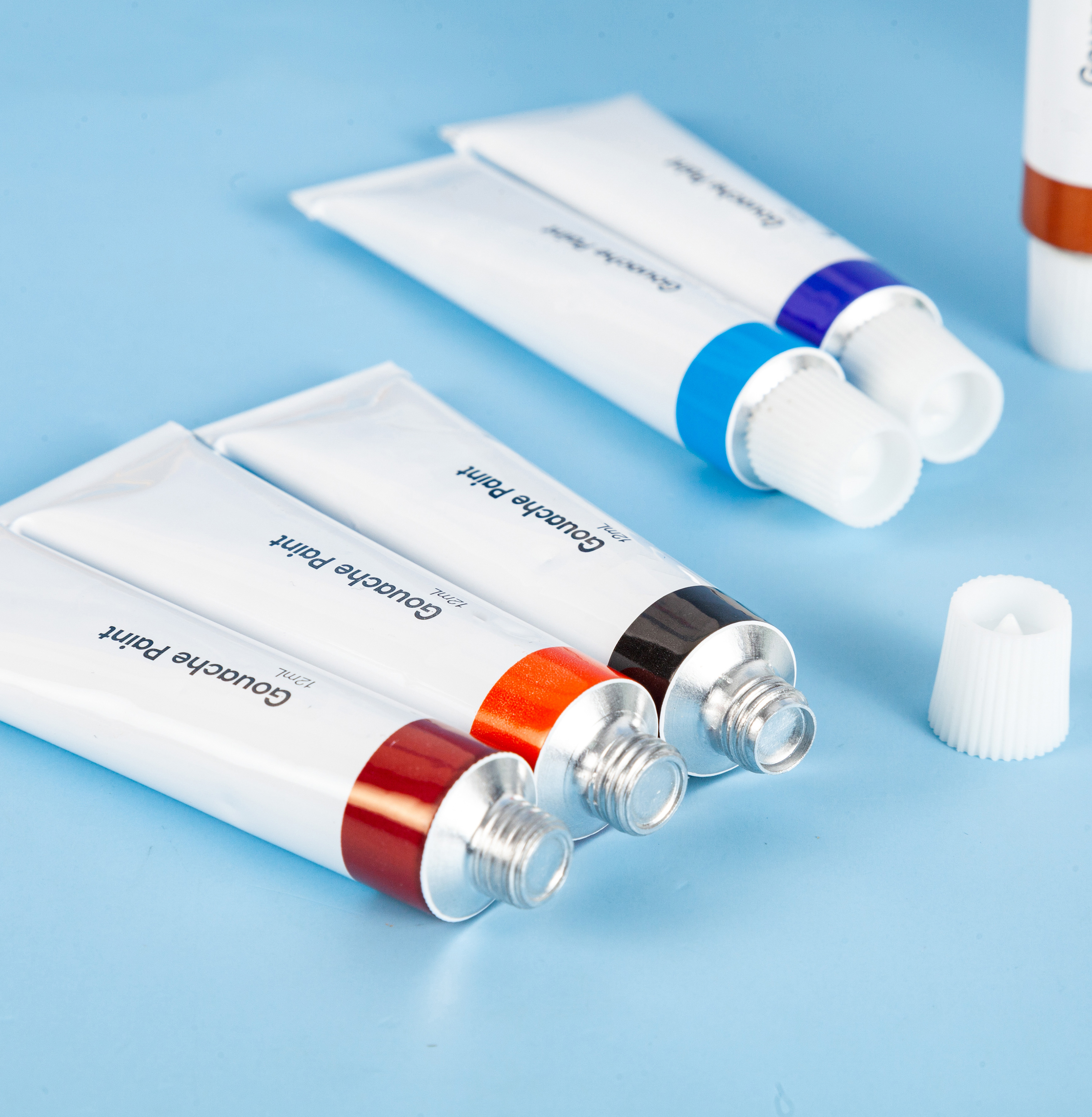 Tubo de tinta guache profissional à base de água para tela e papel