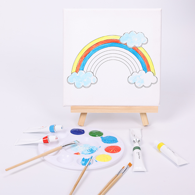 Conjunto inicial de tinta acrílica profissional