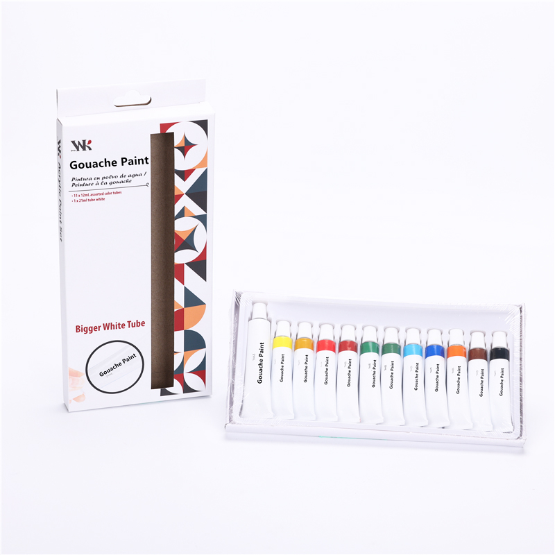 Tubo de tinta guache profissional à base de água para tela e papel