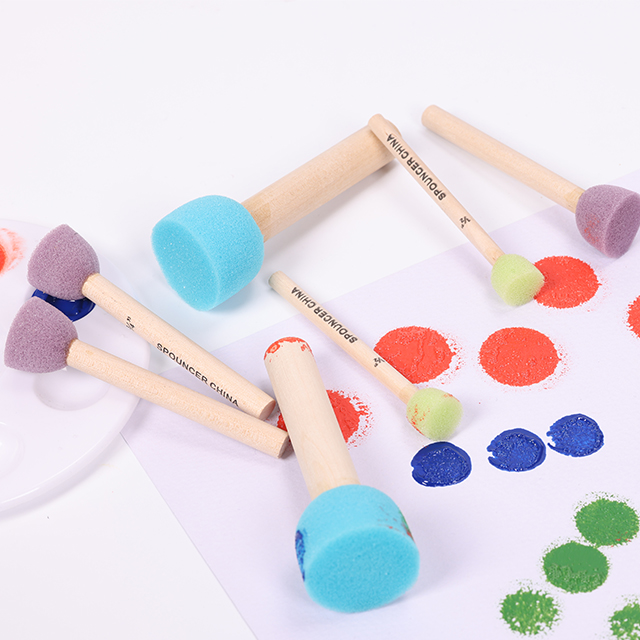 Pincel de pintura esponja variado profissional para crianças