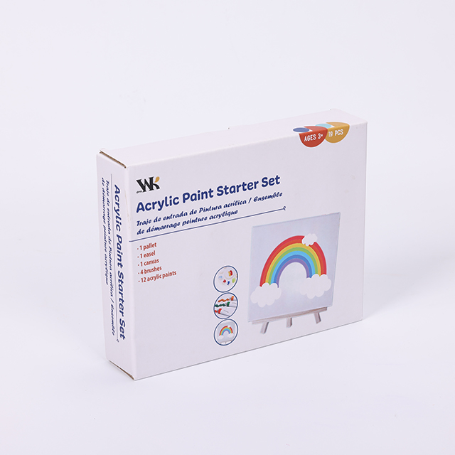 Conjunto inicial de tinta acrílica profissional