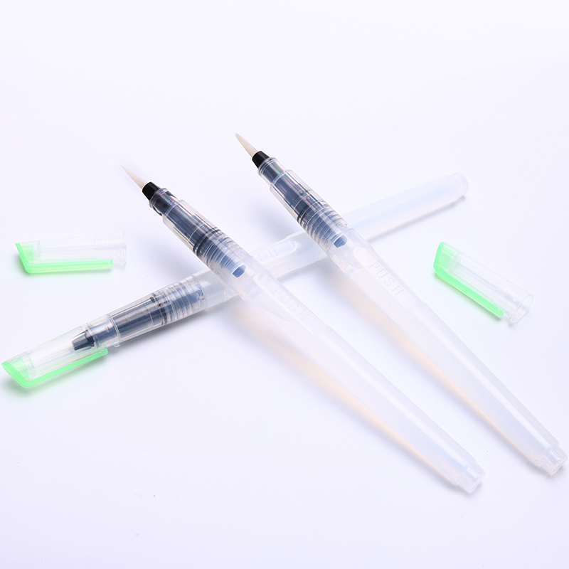 Pincel de aquarela recarregável canetas pincel de água à prova de vazamentos para pintura
