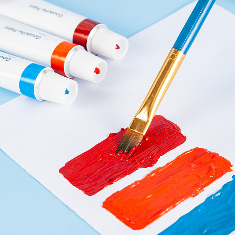 Tubo de tinta guache profissional à base de água para tela e papel