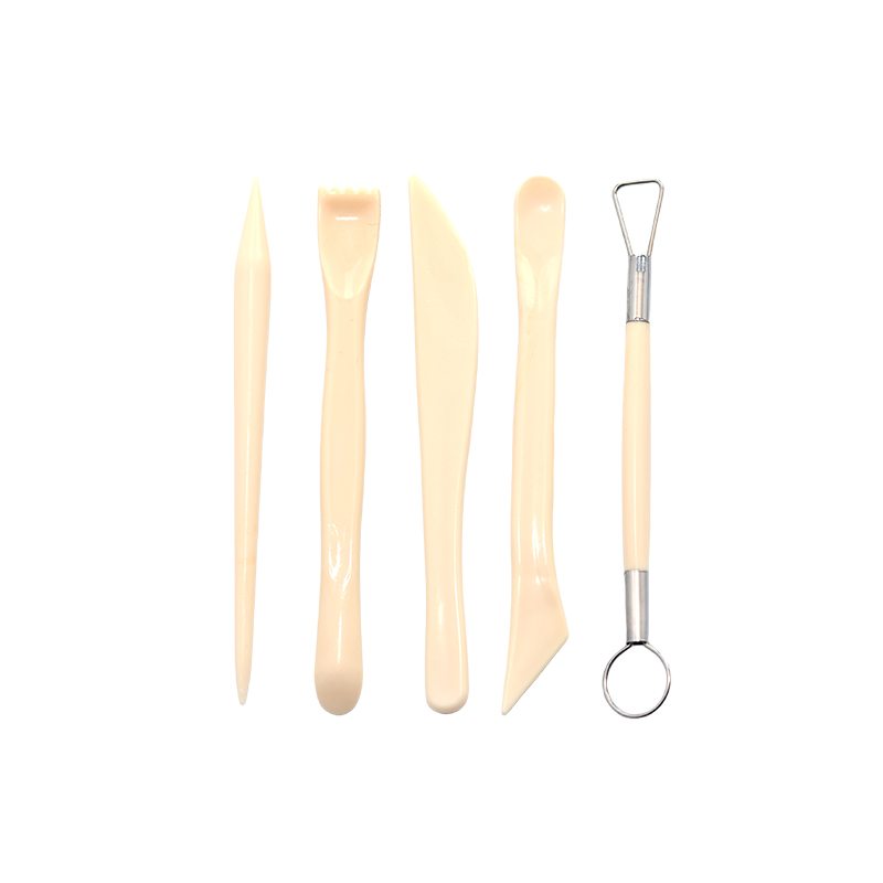 Fácil de usar o kit de argila de modelagem de ar branco natural para iniciantes