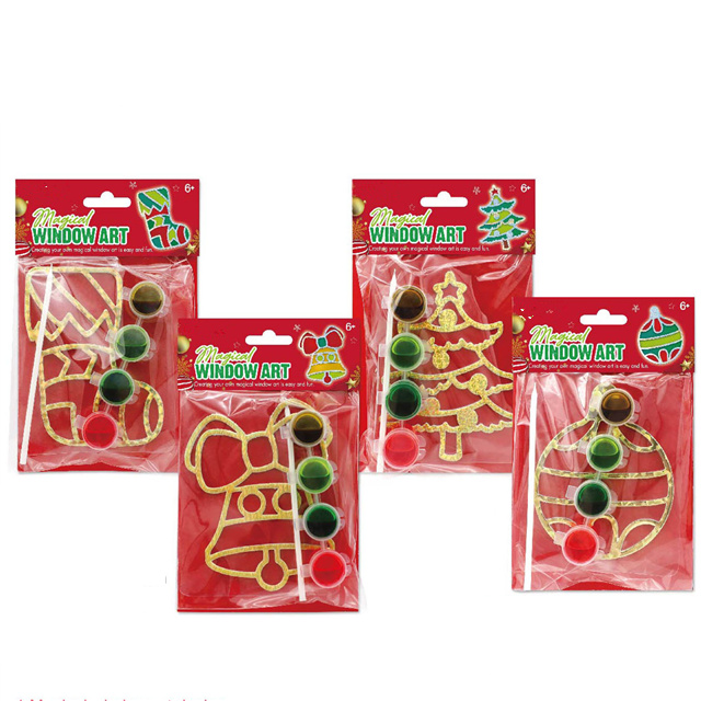Magic Gel Holiday Christmas Christmas Sparkle Window Art Kit Crie seus próprios SunCatchers