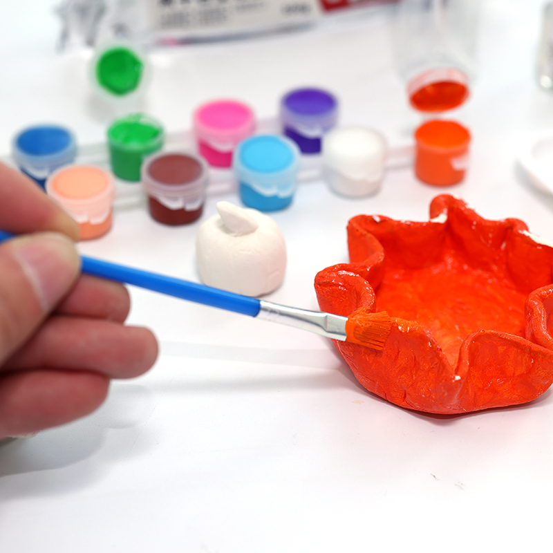 Fácil de usar o kit de argila de modelagem de ar branco natural para iniciantes